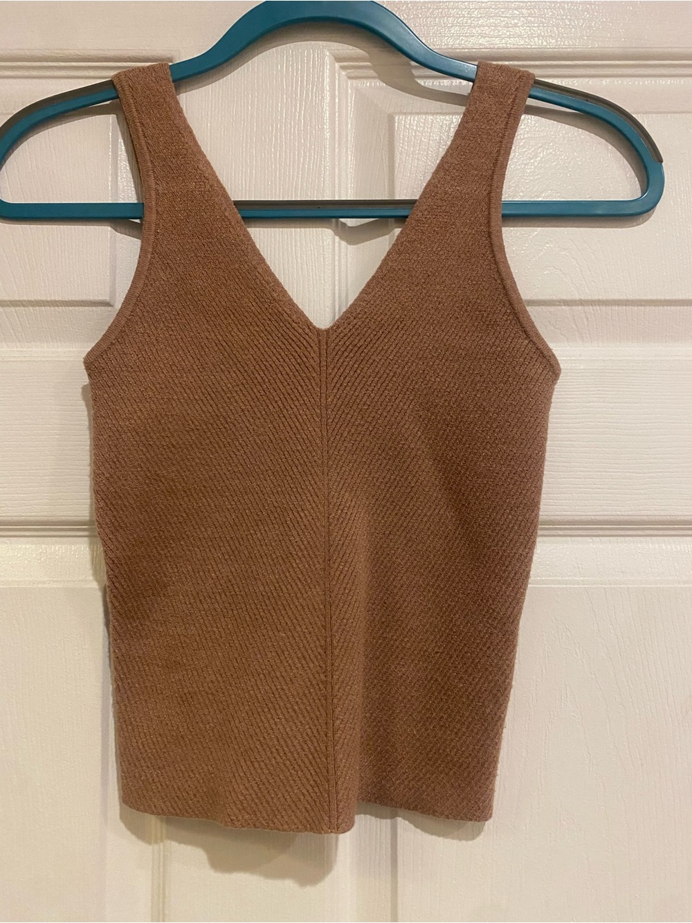 Abercrombie & Fitch Brown V-Neck Knit Tank